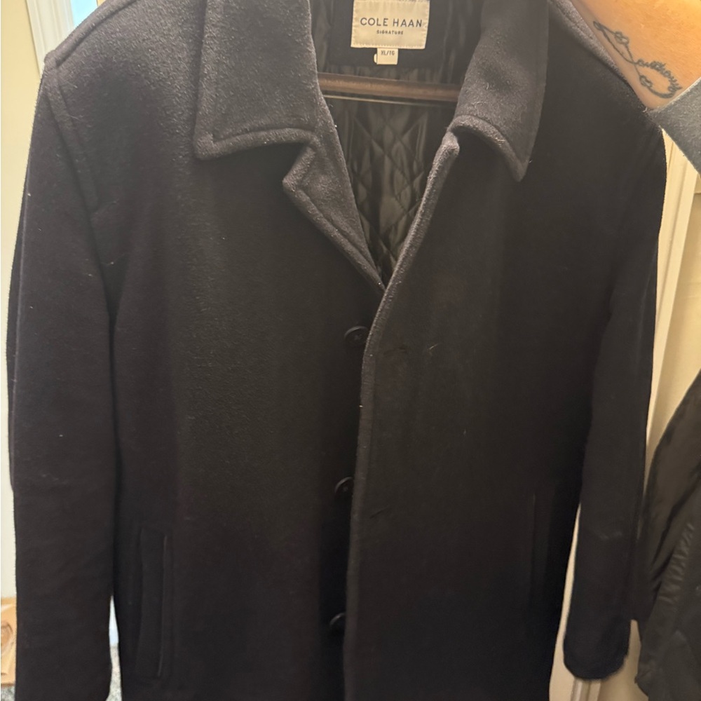 Cole Haan Men's Dark Pea Coat